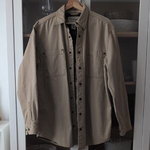 L.L. Bean Men's Khaki Shirt Jacket
